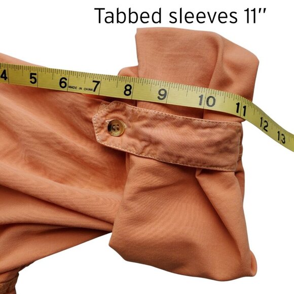 A.Tiziano Orange Cotton Button Up Shirt Logo LS‎ Urban Streetwear Zipper 2X - Picture 13 of 16